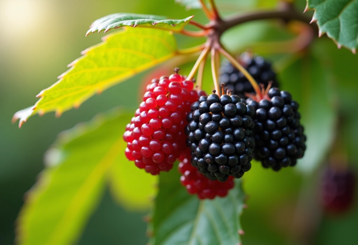 mûrier-platane fruit